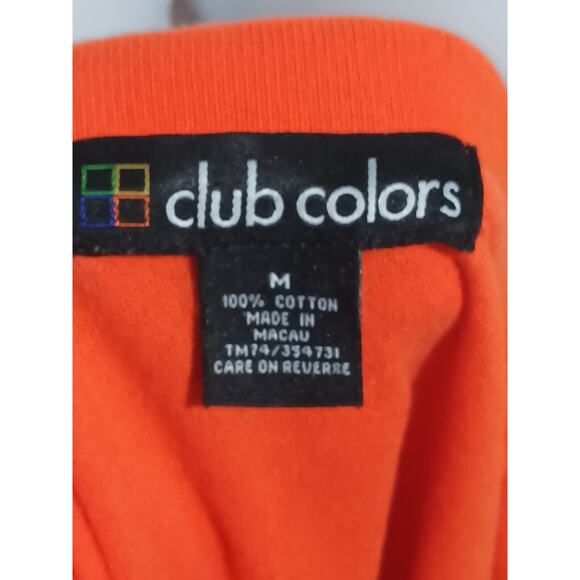 Club Colors Size M 100% Cotton Auburn University Short Sleeve Orange Polo - Picture 6 of 7
